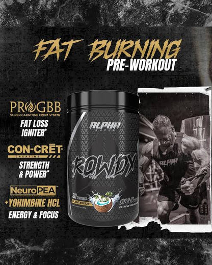 ROWDY 
*Extreme Energy, Laser Focus, & Fat Burning*